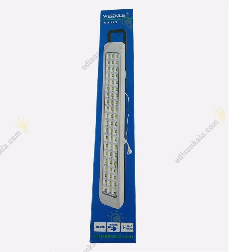 چراغ اضطراری ویداسی شارژی 60 لامپ مدل wd-883 — تصویر ۵