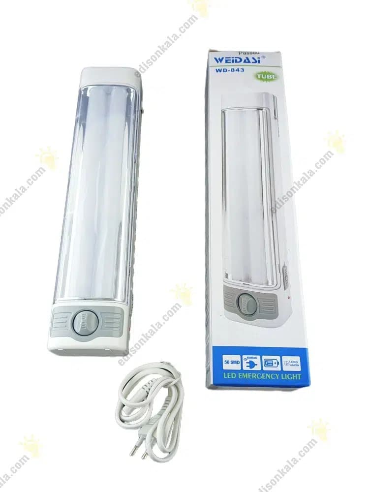 مهتابی اضطراری شارژی ال ای دی ویداسی مدل WD-843 — تصویر ۳