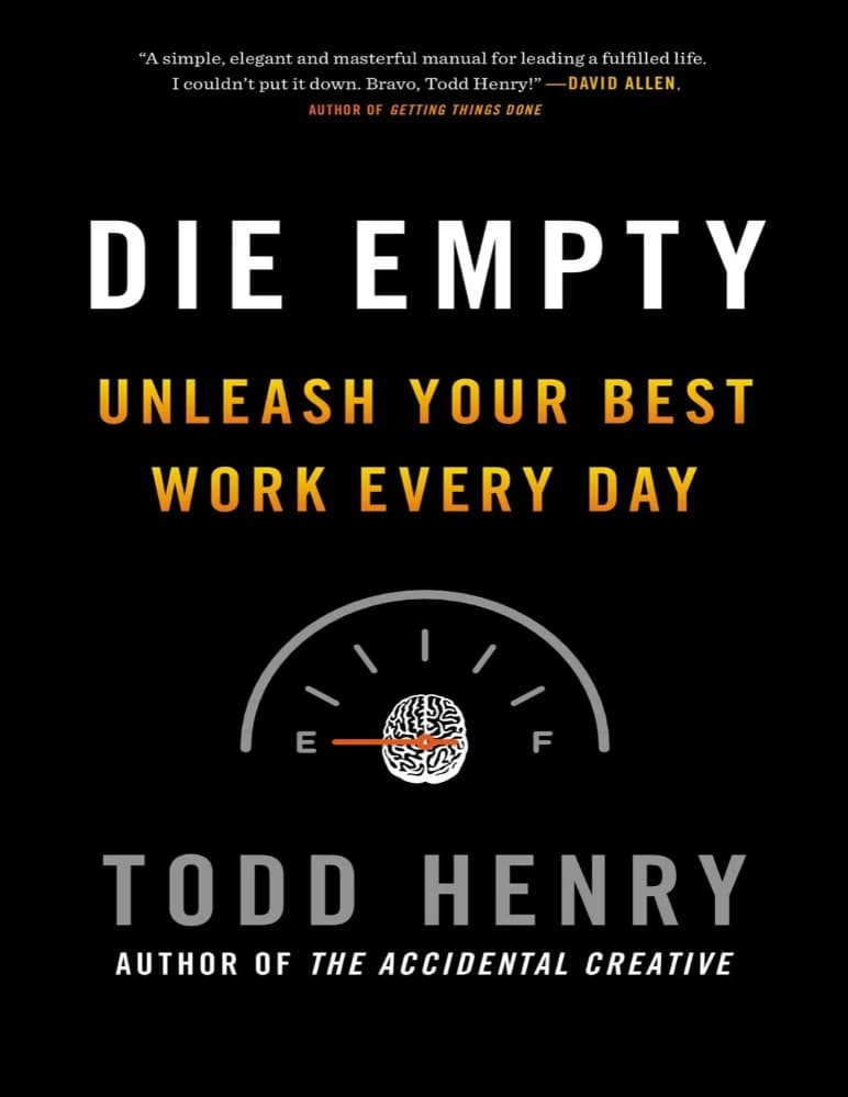 کتاب خالی شدن از مرگ اثر تاد هنری (Todd Henry) نسخه PDF انگلیسی