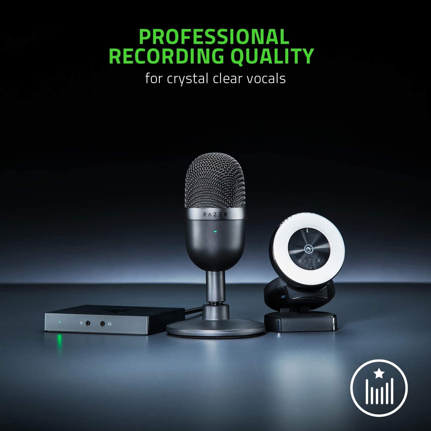میکروفون گیمینگ و استریم ریزر مدل Razer Seiren Mini ( غیراصل-جعبه باز) — تصویر ۸