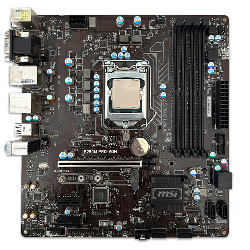 باندل مادربرد MSI B250M Pro VDH + Intel Core i3 7100 استوک در حد نو