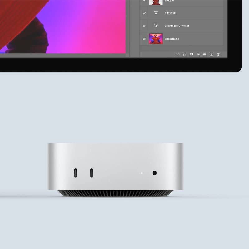 مک مینی M4 حافظه 256 گیگابایت رم 16 گیگابایت مدل Mac mini MU9D3 — تصویر ۵