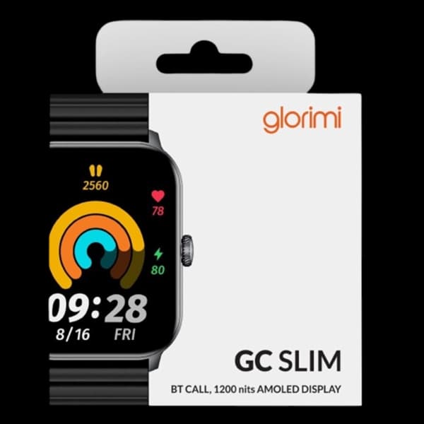 ساعت هوشمند گلوریمی مدل Glorimi GC Slim با بند سیلیکونی — تصویر ۴