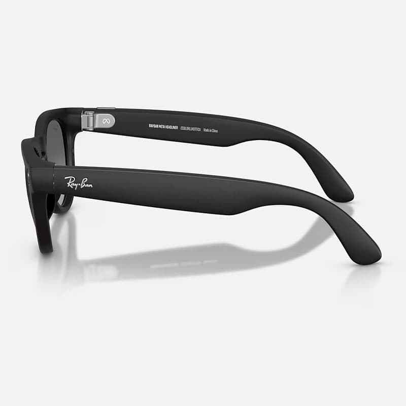 عینک هوشمند ری بن متا Ray-ban Meta Headliner Matte Black Polarized Gradient Graphite RW4013 – Gen 2 — تصویر ۳