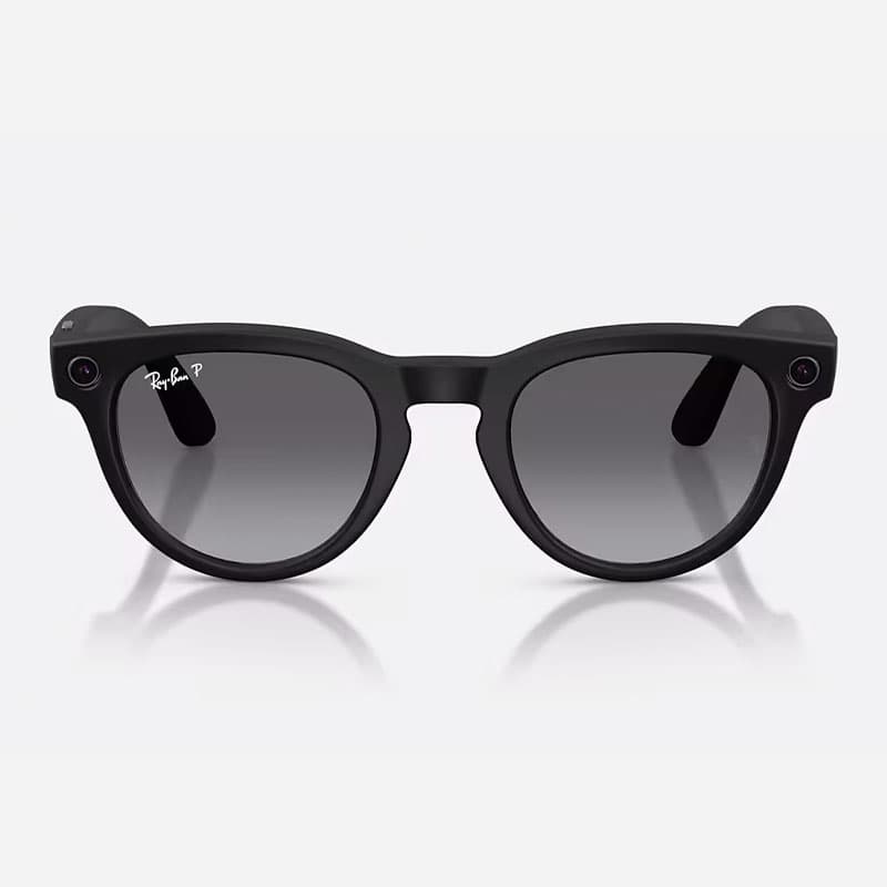 عینک هوشمند ری بن متا Ray-ban Meta Headliner Matte Black Polarized Gradient Graphite RW4013 – Gen 2 — تصویر ۴
