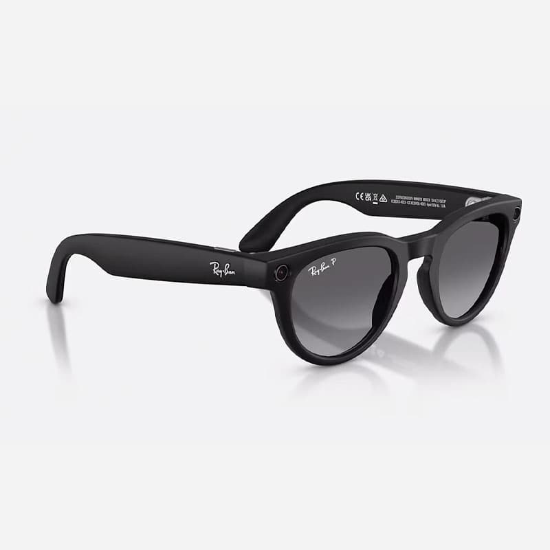 عینک هوشمند ری بن متا Ray-ban Meta Headliner Matte Black Polarized Gradient Graphite RW4013 – Gen 2 — تصویر ۲
