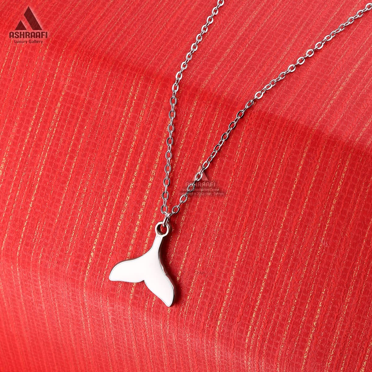 گردنبند دم وال Fish Tail Necklace SW — تصویر ۲