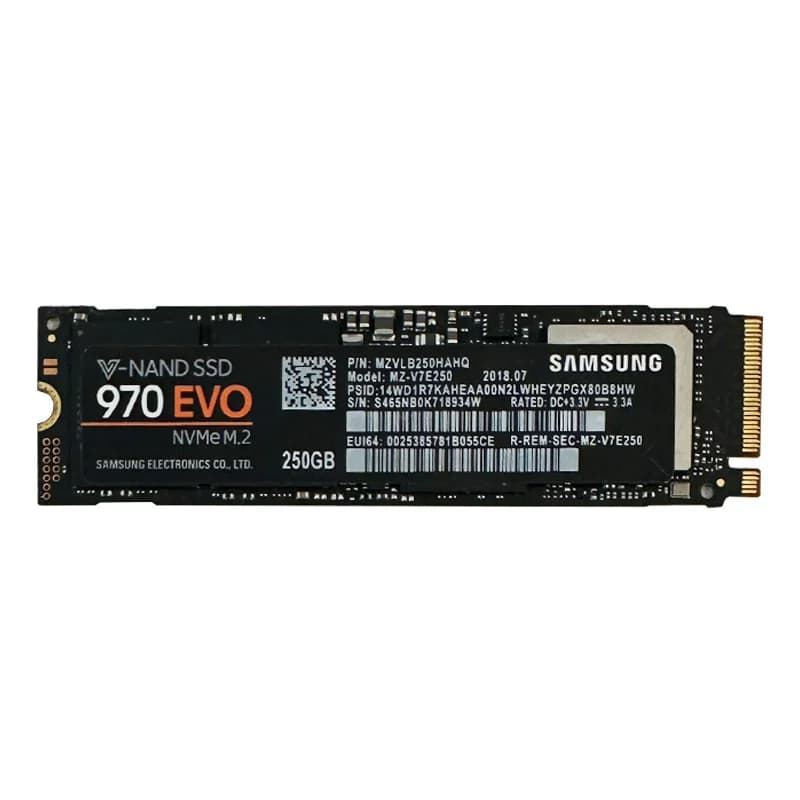 حافظه SSD سامسونگ Samsung 970 EVO NVMe M.2 250GB 97 استوک — تصویر ۶