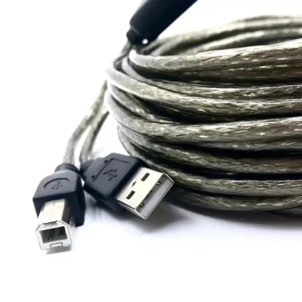 کابل پرینتر USB 2.0 پی نت به طول 30 متر پک مقوایی برددار اکتیو — تصویر ۴