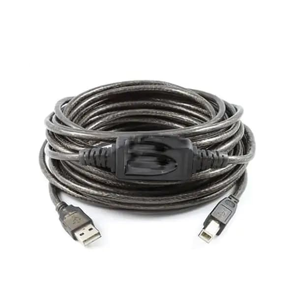 کابل پرینتر USB 2.0 پی نت به طول 25 متر پک مقوایی برددار اکتیو — تصویر ۲