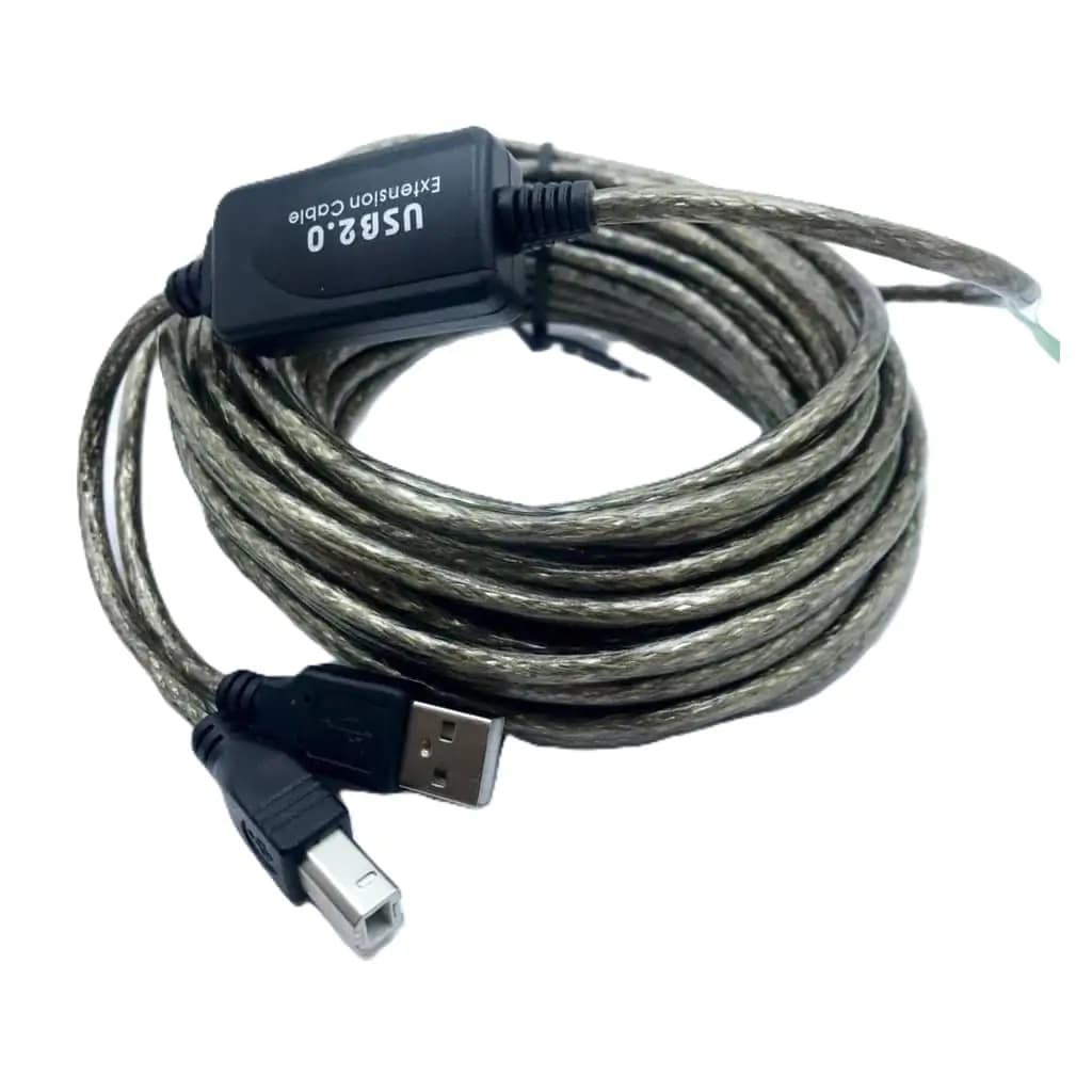 کابل پرینتر USB 2.0 پی نت به طول 25 متر پک مقوایی برددار اکتیو — تصویر ۳