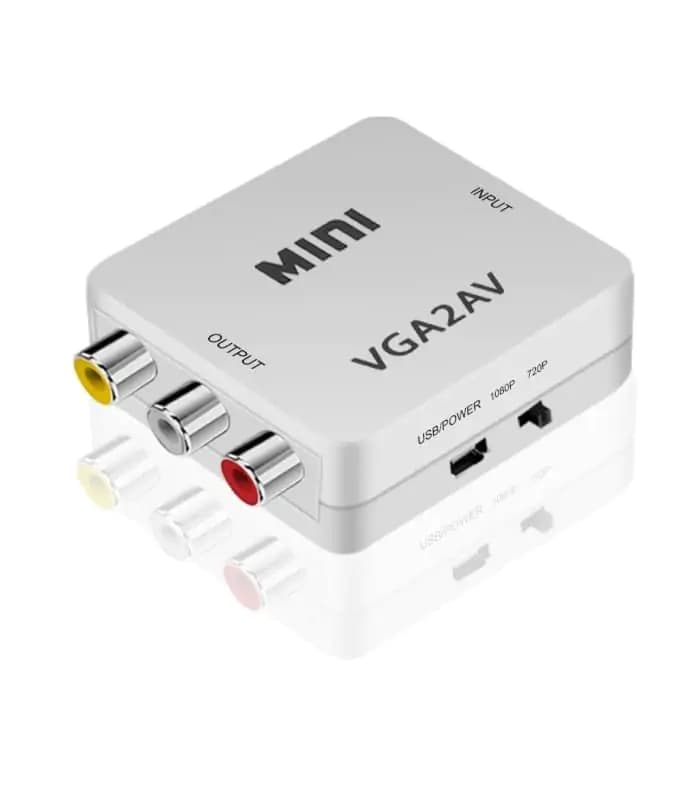 مبدل VGA به AV مدل MINI با ورودی AUX صدا — تصویر ۳