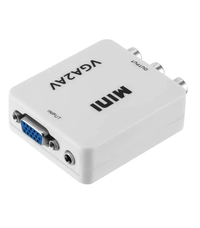 مبدل VGA به AV مدل MINI با ورودی AUX صدا — تصویر ۴