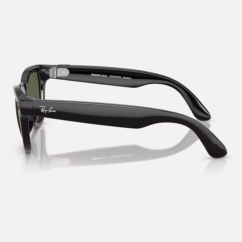 عینک هوشمند ری بن متا Ray-ban Meta Skyler Shiny Black G15 Green RW4010 – GEN 1 — تصویر ۲