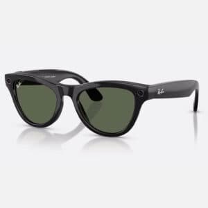 عینک هوشمند ری بن متا Ray-ban Meta Skyler Shiny Black G15 Green RW4010 – GEN 1 — تصویر ۷