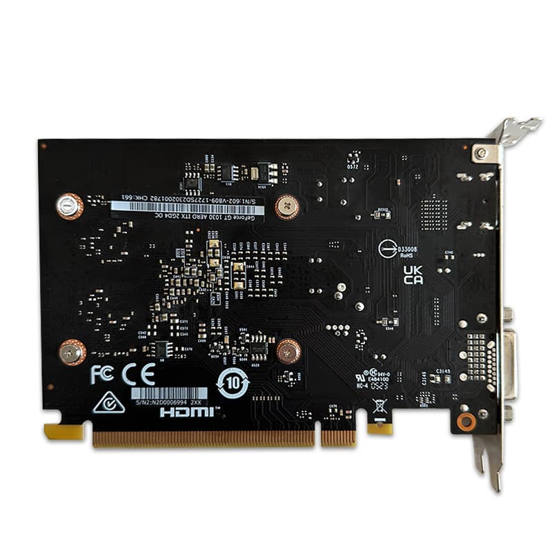 کارت گرافیک MSI GT 1030 AERO ITX 2G OC DDR4 استوک — تصویر ۴