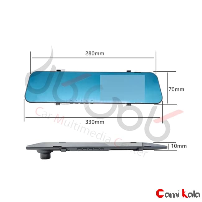 دوربین آینه ای دو دوربین خودرو مدل C450 — تصویر ۳