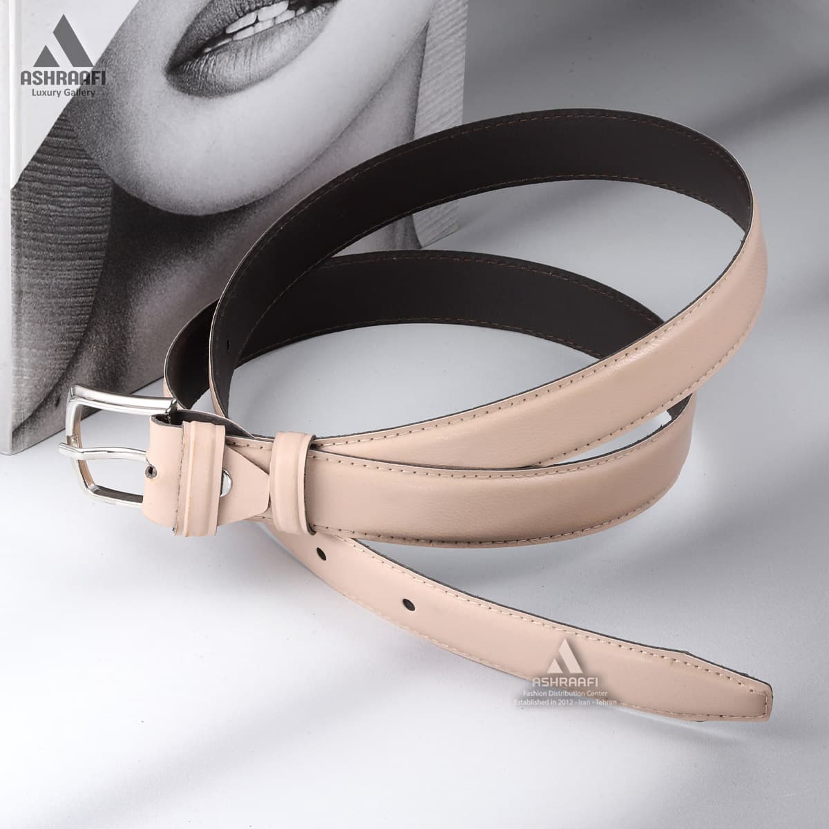 کمربند چرمی زنانه Leather Belt BL163 — تصویر ۳