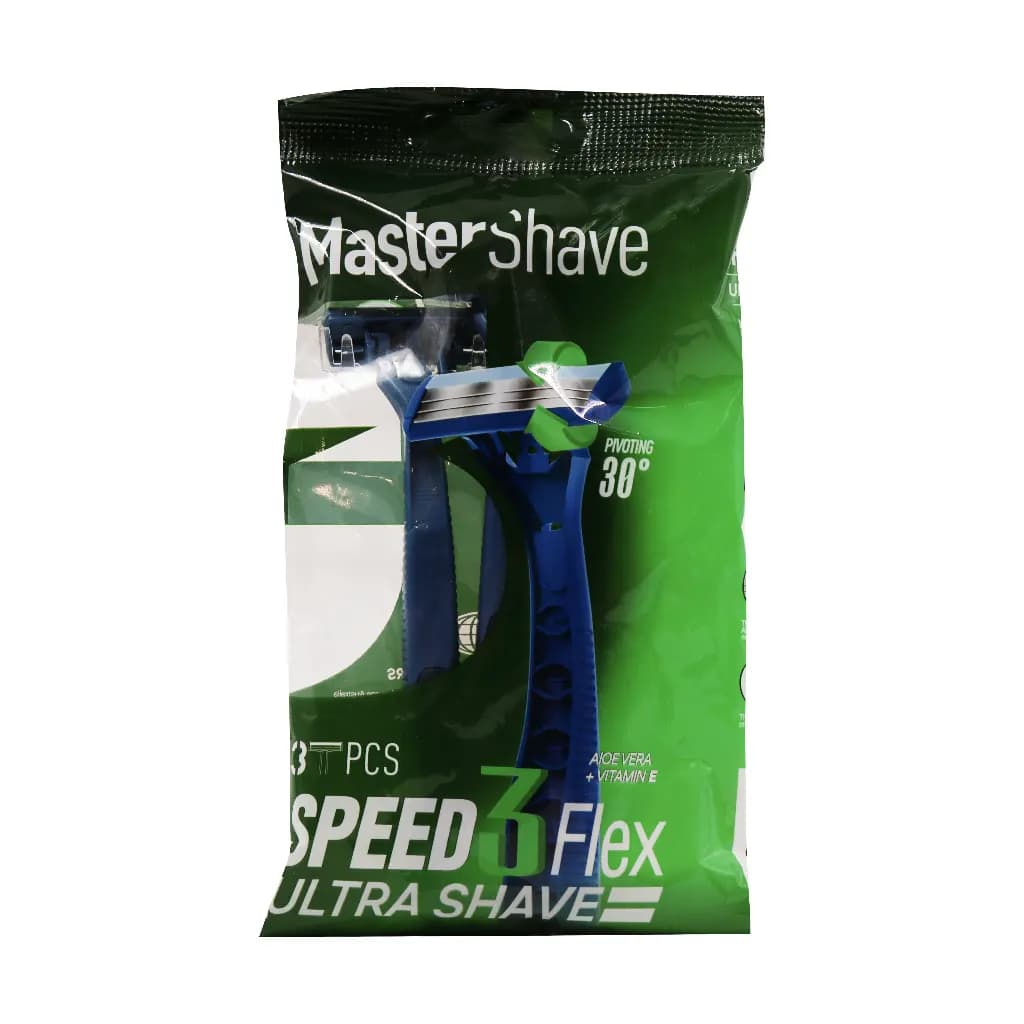 خودتراش مردانه 3 لبه مستر شیو مدل Speed 3 Flex بسته 3 عددی — تصویر ۴