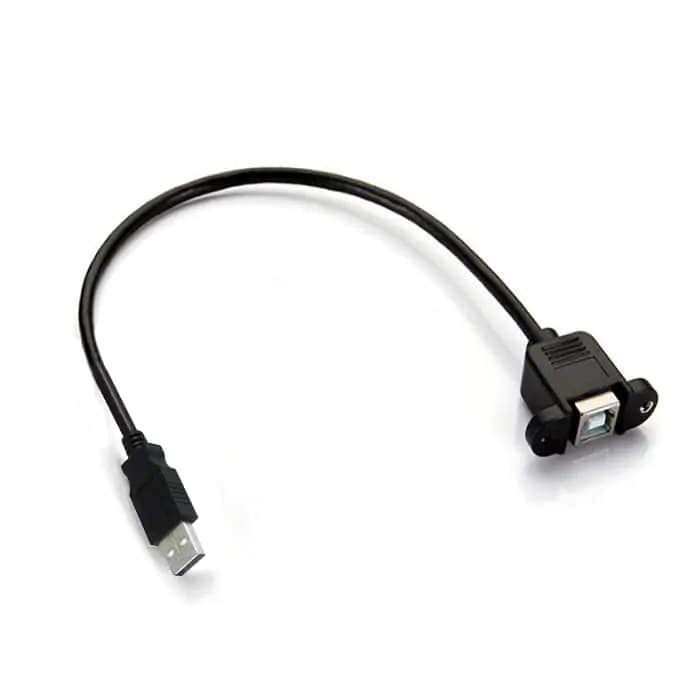 کابل تبدیل USB نر به پرینتر مادگی پنلی پیچ شونده پی نت مدل PFP-2 به طول 30 سانتی متر