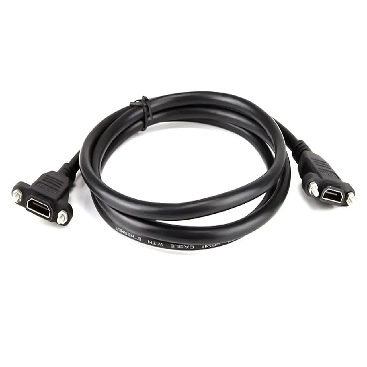 تبدیل دوسر مادگی HDMI پنلی پیچ شونده پی نت مدل PHH-1 به طول 30 سانتی متر
