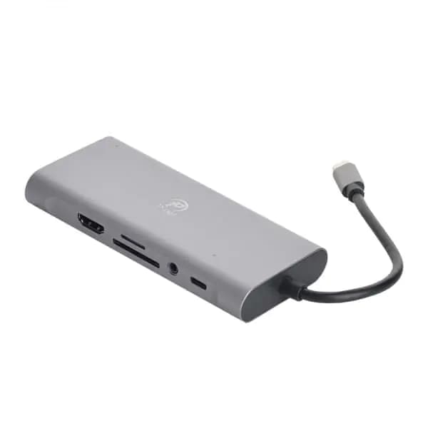 هاب 11 پورت چندمنظوره 7 کاره با سری USB3.0 TYPE-C پی نت مدل P-1101 — تصویر ۳