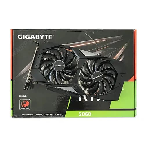 کارت گرافیک گیگابایت Gigabyte RTX 2060 Windforce 6G GDDR6 استوک در حد نو — تصویر ۹