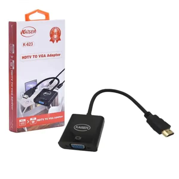 کابل تبدیل HDMI به VGA همراه کابل صدا کایزر مدل K-623 — تصویر ۳