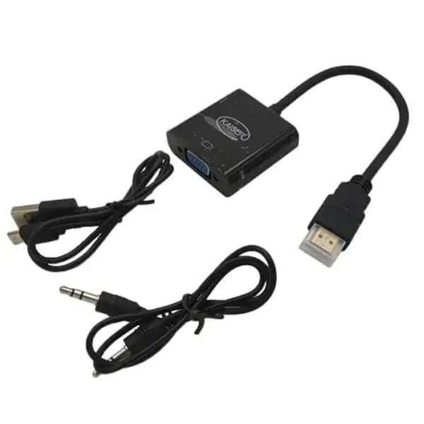 کابل تبدیل HDMI به VGA همراه کابل صدا کایزر مدل K-623 — تصویر ۲