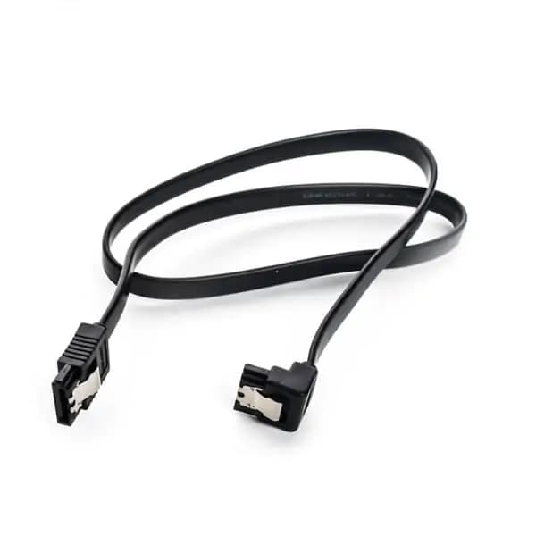 کابل دیتا ساتا 40CM قفل دار چپقی SATA3 کایزر سرعت 6 Gaps — تصویر ۴