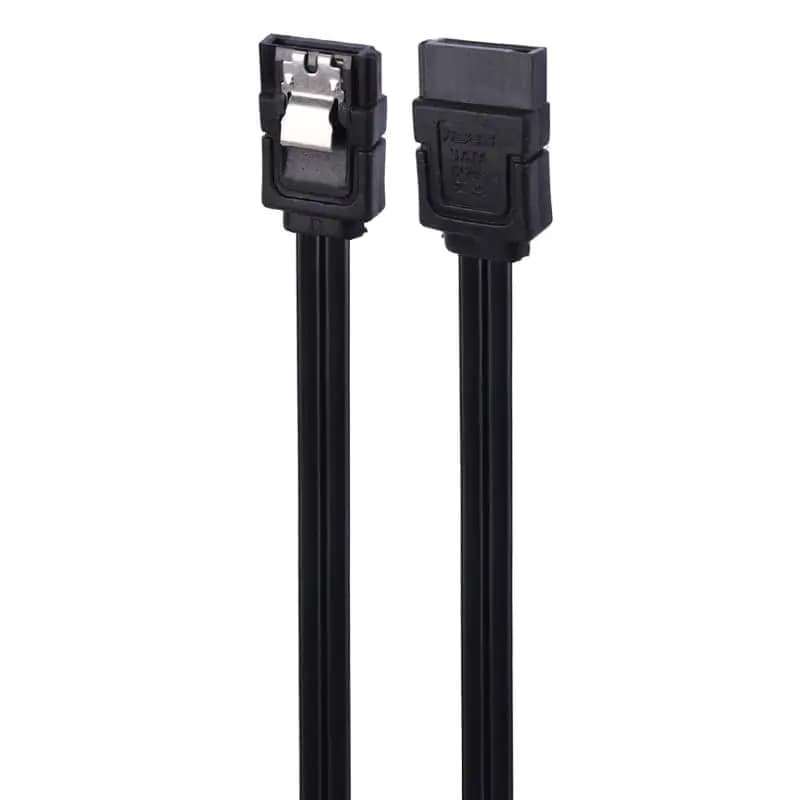 کابل دیتا ساتا 40CM قفل دار چپقی SATA3 کایزر سرعت 6 Gaps