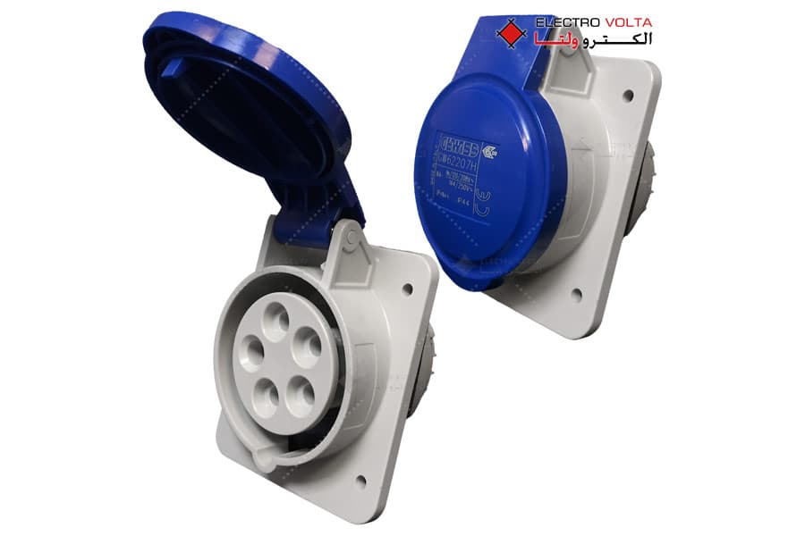 مادگی توکار IP44 – 250V – 3P+N+E – 16A