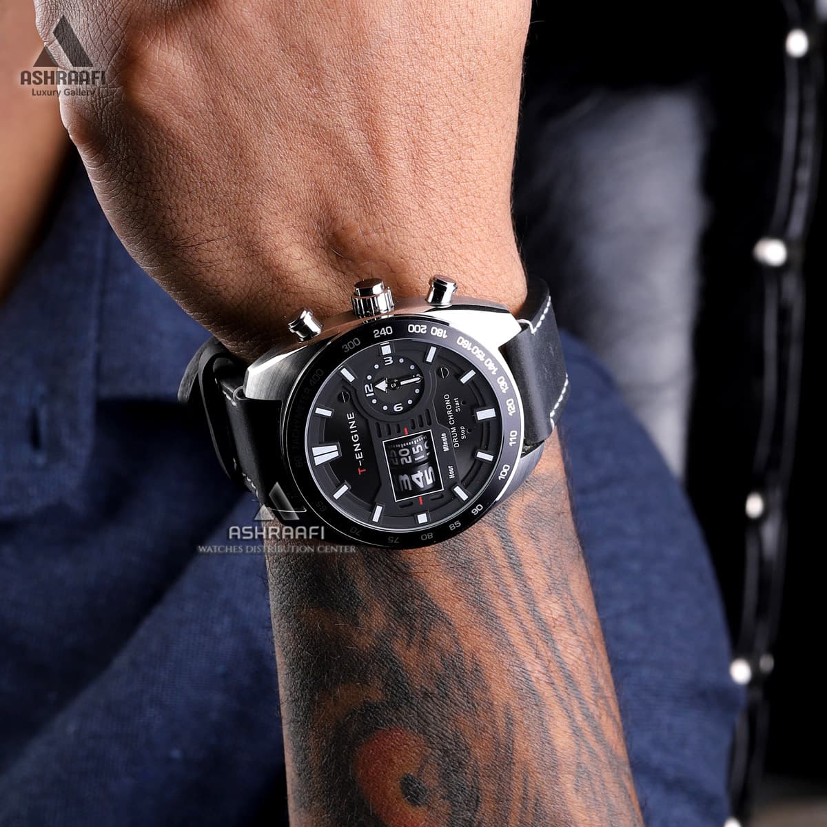 ساعت مردانه تی انجین T-Engine Drum Chrono 3945-KKS — تصویر ۶