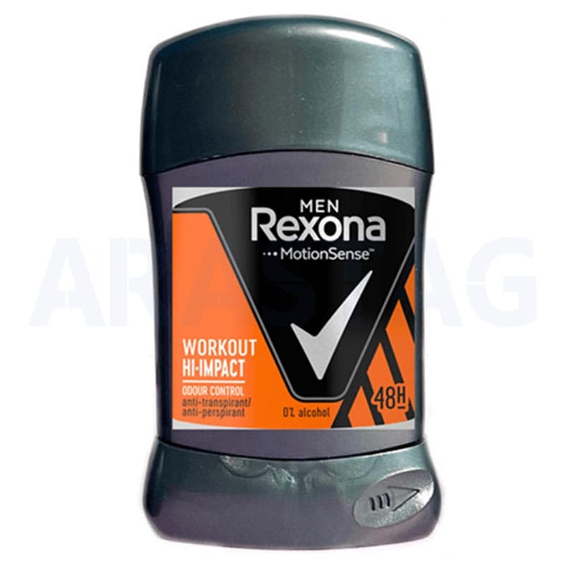 استیک ضد تعریق رکسونا Rexona مدل workout hi-impact حجم 50 میلی