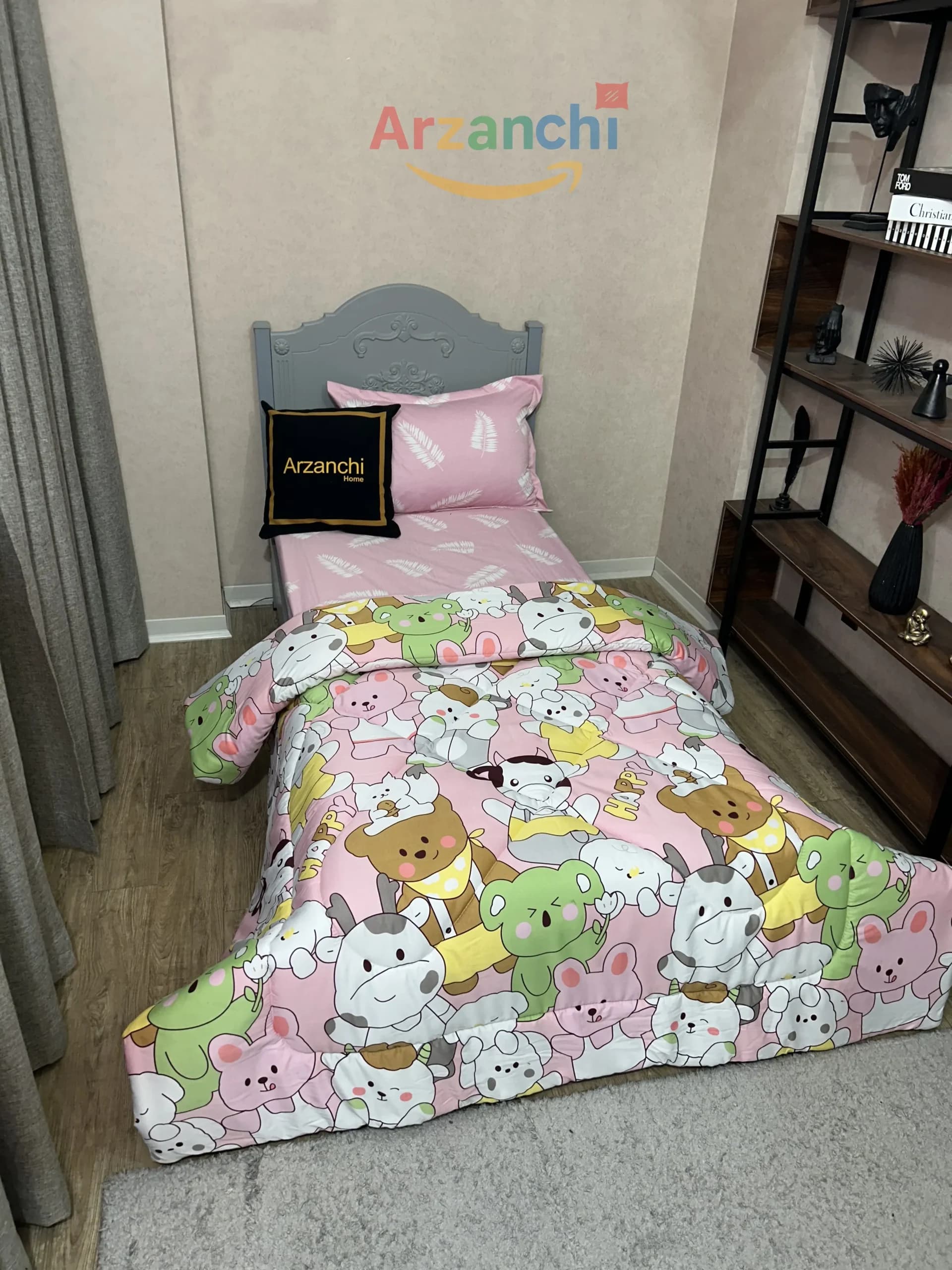 روتختی یک نفره گاو صورتی — تصویر ۲