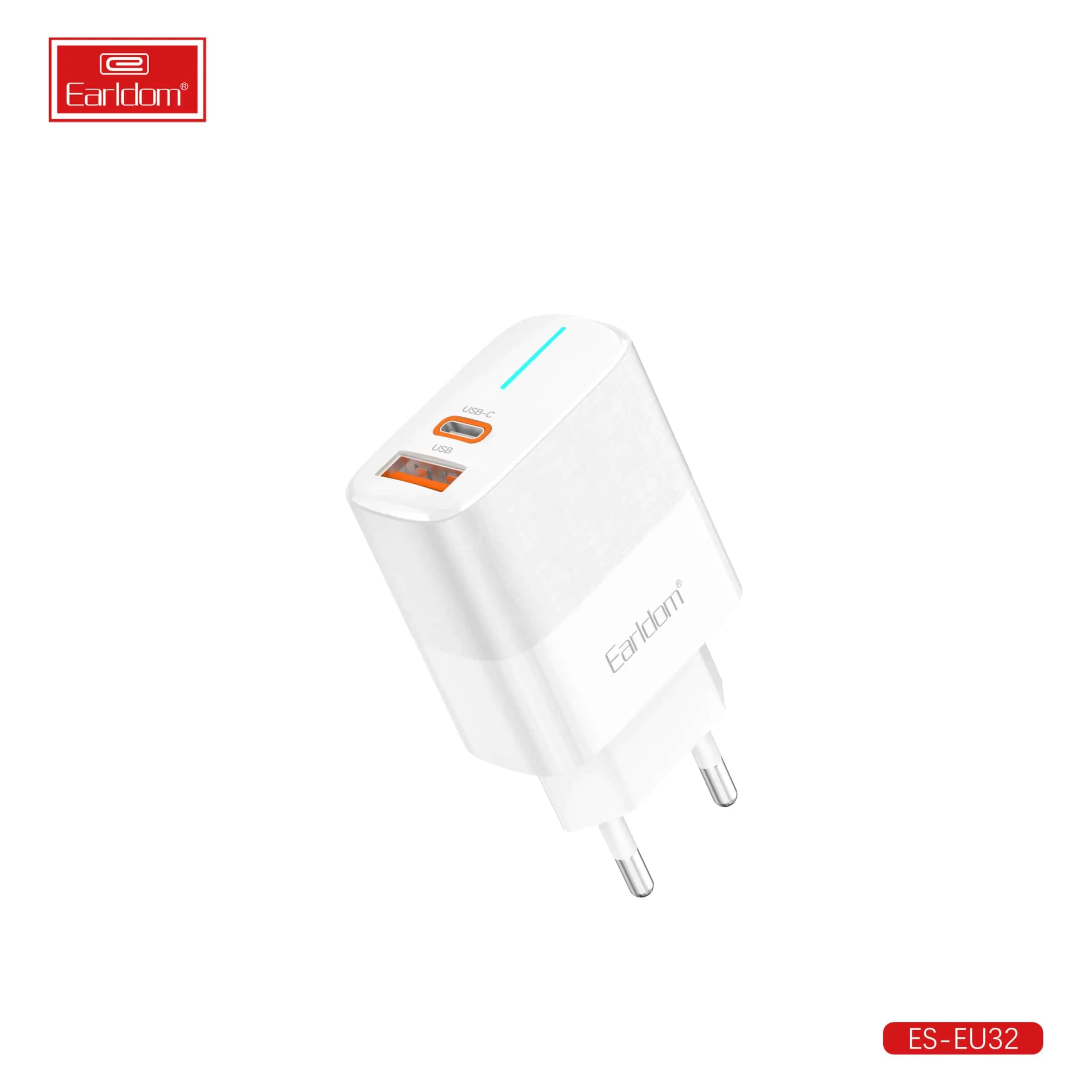 شارژر دیواری 38 وات ارلدام مدل ES-EU32 — تصویر ۲
