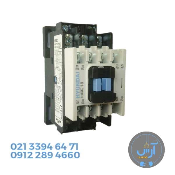 کنتاکتور 18 آمپر هیوندای مدل HGC 18 اصل با گارانتی شرکتی