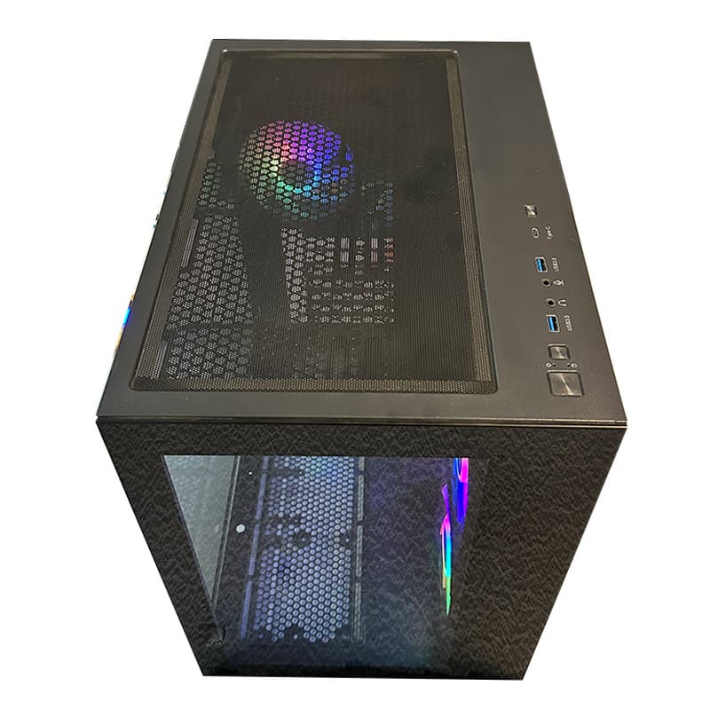 قاب کیس کامپیوتر اف اس پی FSP CMT 380 Black استوک در حد نو — تصویر ۴