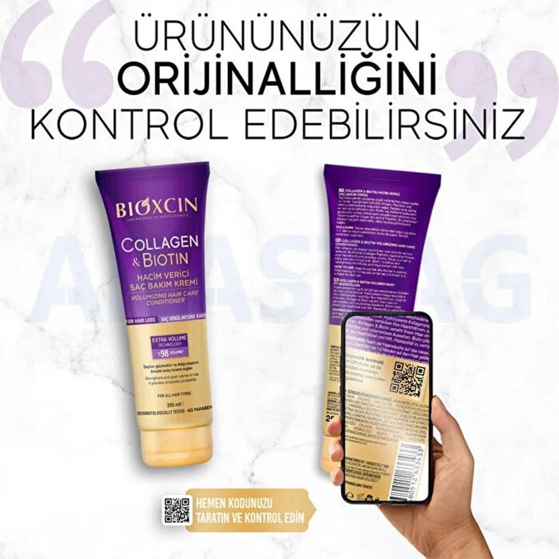 کرم موی ضد ریزش داخل حمام بیوکسین Bioxcin حجم 250 میلی — تصویر ۲