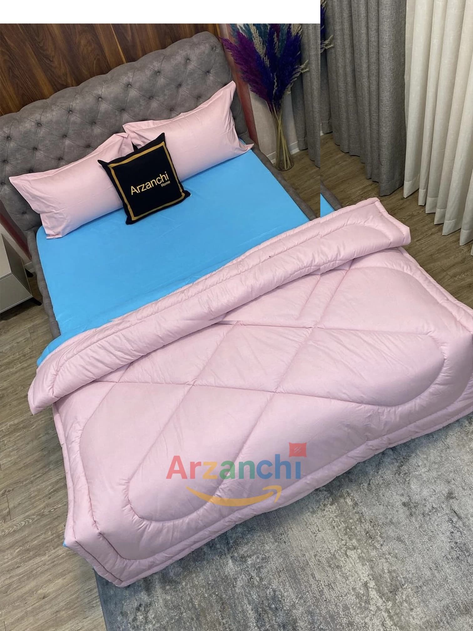 روتختی ساده آبی و صورتی کد S373 ارزانچی