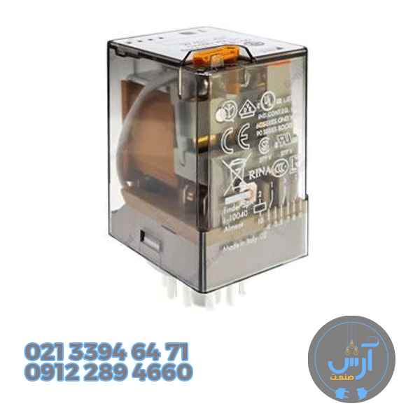 رله شیشه ایی 11 پایه 6013 SEVEN 220 V AC