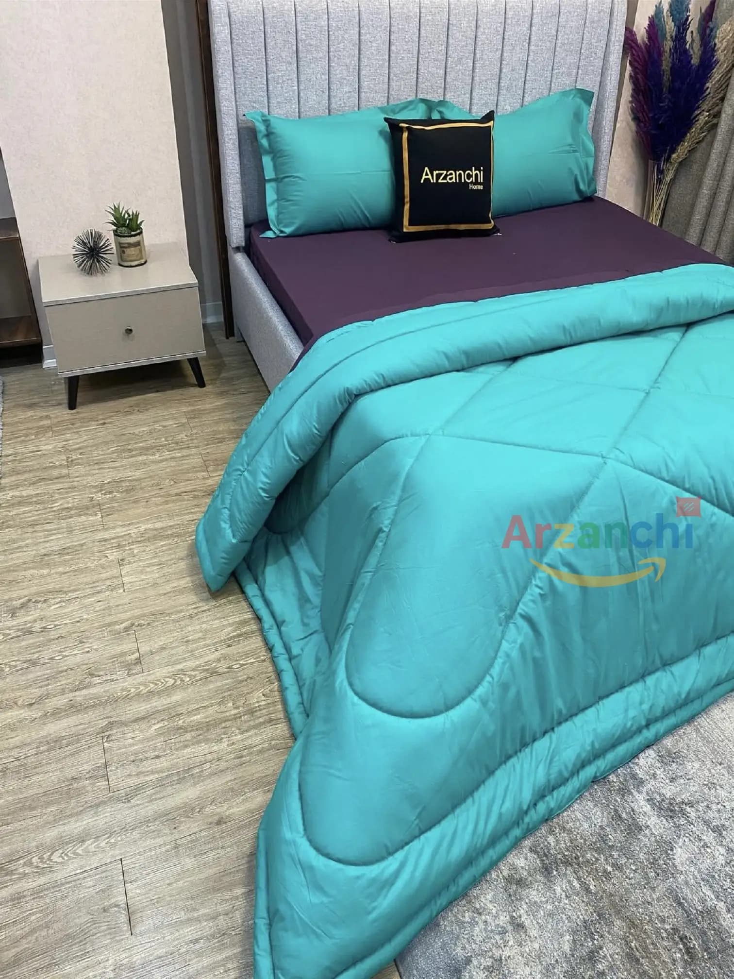 روتختی ساده آبی و بادمجانی کد S380 ارزانچی