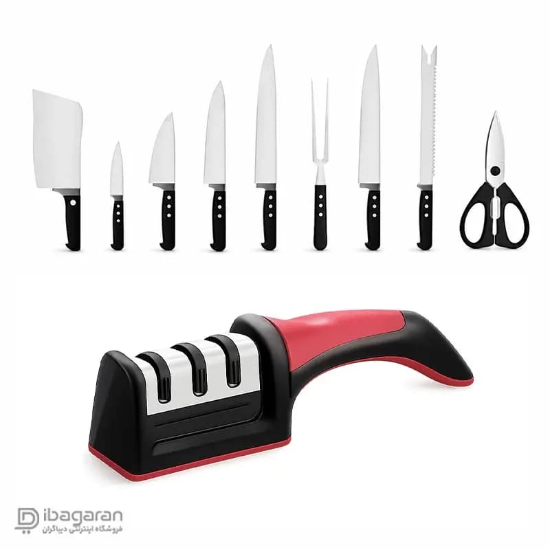 چاقو تیز کن آشپزخانه دسته وکیومی ریور مدل 8617 — تصویر ۴