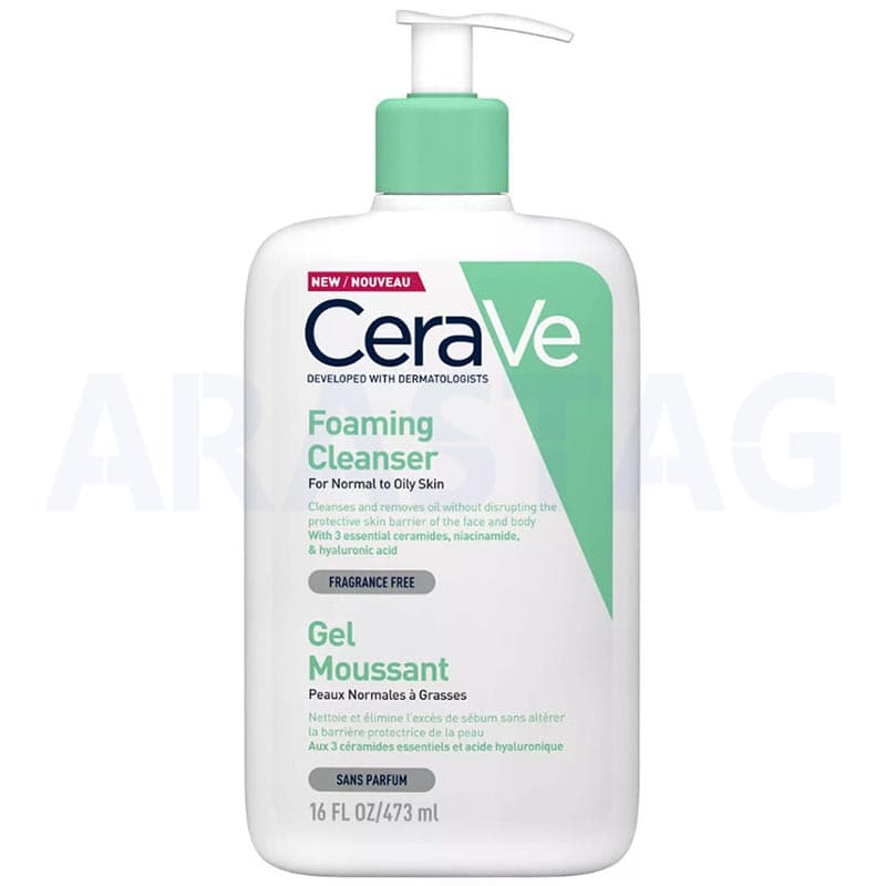 فوم شستشوی سراوی CeraVe پوست نرمال تا چرب حجم 236 میلی