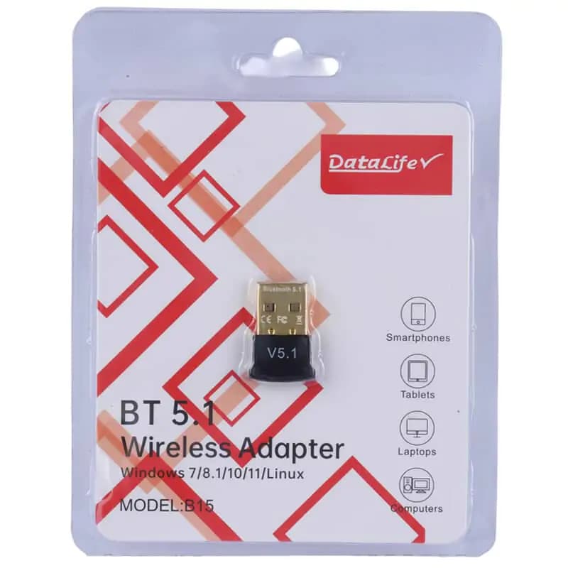 دانگل بلوتوث USB کامپیوتر DataLife مدل B15 نسخه V5.1 — تصویر ۶