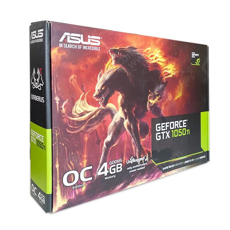 گرافیک ASUS Cerberus GTX 1050 Ti OC 4G GDDR5 استوک در حد نو — تصویر ۶