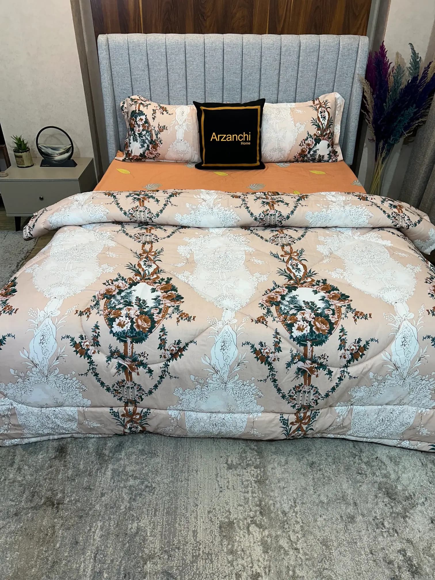 روتختی طرحدار داماس گلدار کد C943 ارزانچی — تصویر ۴