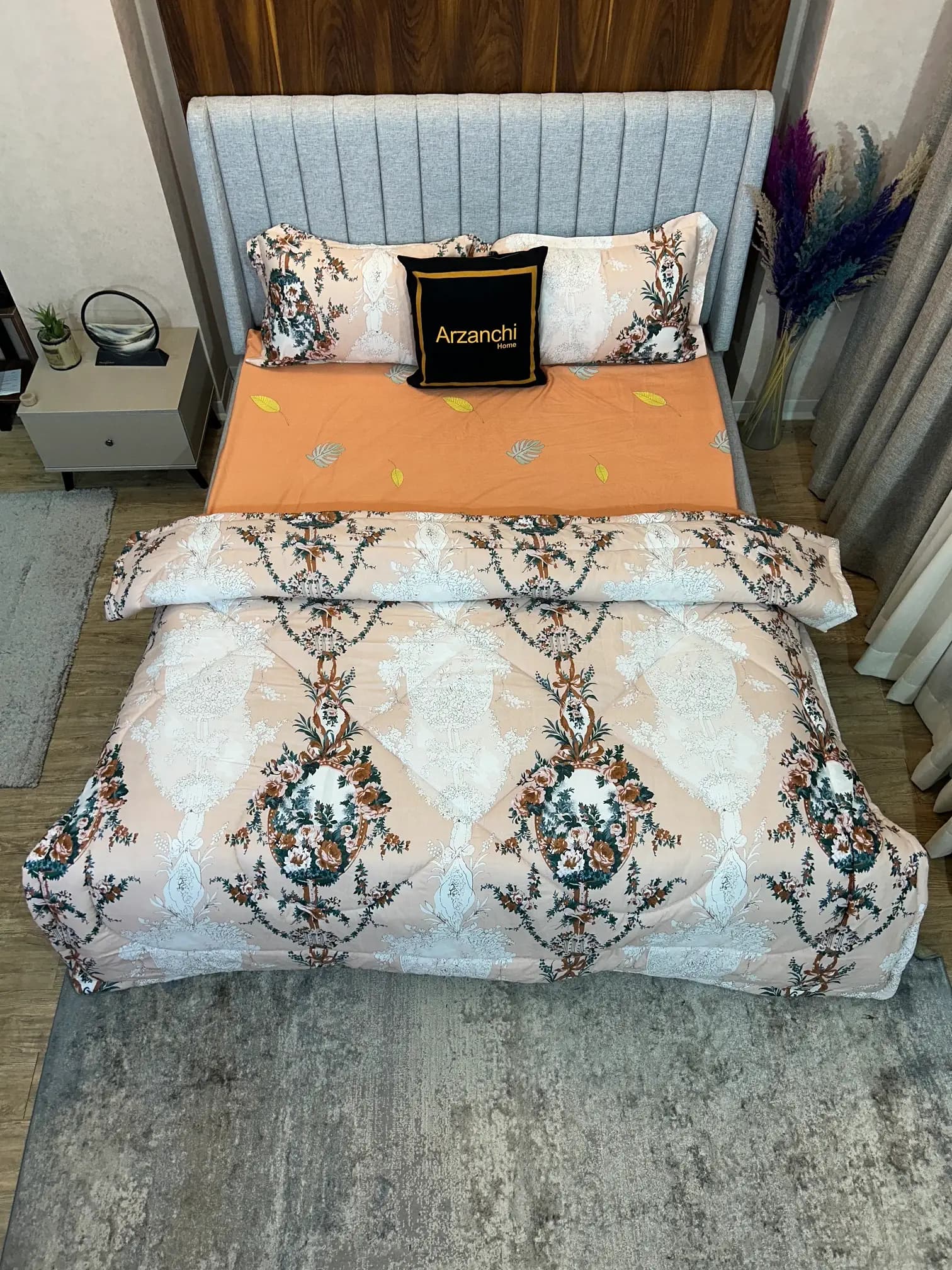 روتختی طرحدار داماس گلدار کد C943 ارزانچی