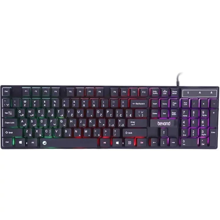 کیبورد با سیم گیمینگ بیاند مدل BK-7120 RGB — تصویر ۲