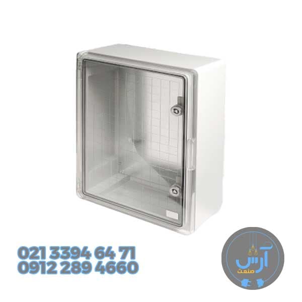 تابلو برق دانوب درب شفاف سایز 13*30*20 سانتی متر